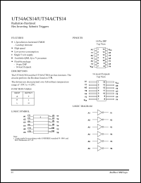 datasheet for UT54ACS14 by 