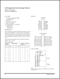 datasheet for UT54ACTS153 by 