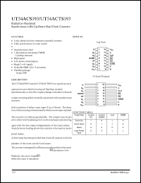 datasheet for UT54ACS193 by 