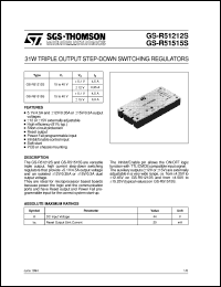 datasheet for GS-R51212S by SGS-Thomson Microelectronics