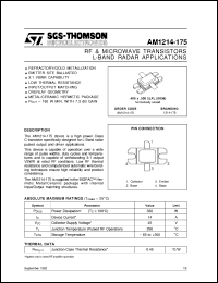 datasheet for AM1214-175 by SGS-Thomson Microelectronics