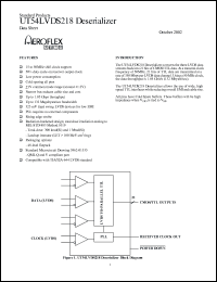 datasheet for UT54LVDS218-UPC by 