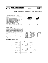 datasheet for LM124A by SGS-Thomson Microelectronics