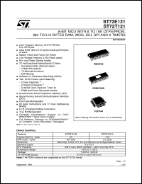 datasheet for ST72T121J4 by SGS-Thomson Microelectronics