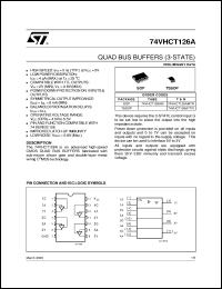 datasheet for 74VHCT126A by SGS-Thomson Microelectronics