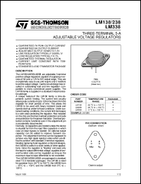 datasheet for LM138K by SGS-Thomson Microelectronics