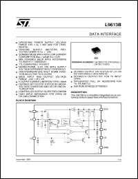 datasheet for L9613B by SGS-Thomson Microelectronics
