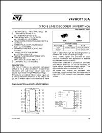 datasheet for 74VHCT138A by SGS-Thomson Microelectronics