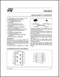 datasheet for 74LVQ14 by SGS-Thomson Microelectronics