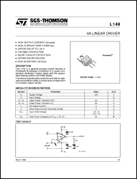 datasheet for L149 by SGS-Thomson Microelectronics