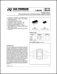 datasheet for LM248 by SGS-Thomson Microelectronics