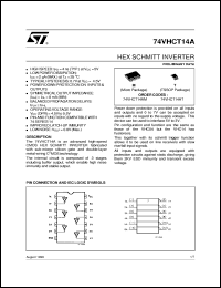 datasheet for 74VHCT14A by SGS-Thomson Microelectronics