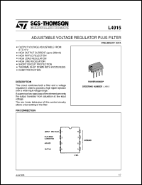 datasheet for L4915 by SGS-Thomson Microelectronics