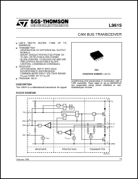 datasheet for L9615 by SGS-Thomson Microelectronics