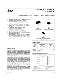 datasheet for LM258D by SGS-Thomson Microelectronics
