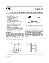 datasheet for 74LVQ157 by SGS-Thomson Microelectronics