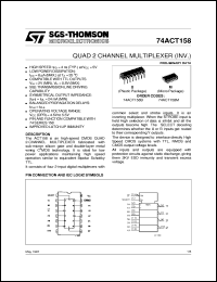 datasheet for 74ACT158 by SGS-Thomson Microelectronics