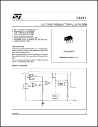datasheet for L4916 by SGS-Thomson Microelectronics