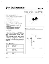 datasheet for M2716 by SGS-Thomson Microelectronics