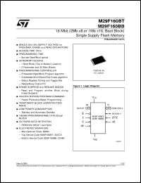 datasheet for M29F160BB90N6 by SGS-Thomson Microelectronics