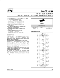 datasheet for 74ACT16244 by SGS-Thomson Microelectronics