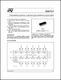 datasheet for TDA7317 by SGS-Thomson Microelectronics