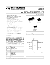 datasheet for M28C17 by SGS-Thomson Microelectronics