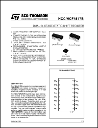 datasheet for HCF4517B by SGS-Thomson Microelectronics