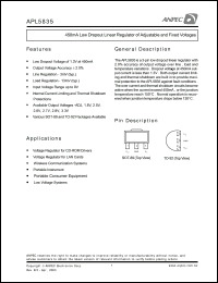 datasheet for APL5835-EC-TU by 