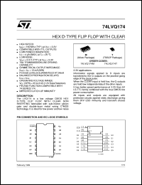 datasheet for 74LVQ174 by SGS-Thomson Microelectronics