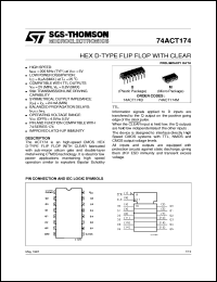datasheet for 74ACT174 by SGS-Thomson Microelectronics