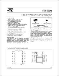 datasheet for 74VHC174 by SGS-Thomson Microelectronics