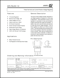 datasheet for APL78L05-DC-TR by 