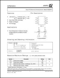 datasheet for APM4953KC-TU by 