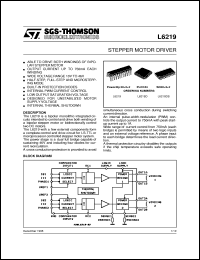 datasheet for L6219 by SGS-Thomson Microelectronics