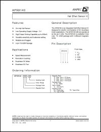 datasheet for APX9140DEE-TB by 