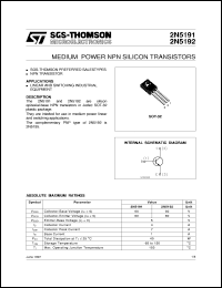 datasheet for 2N5191 by SGS-Thomson Microelectronics