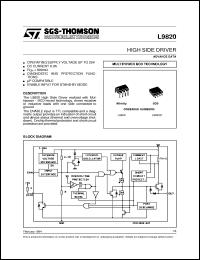 datasheet for L9820 by SGS-Thomson Microelectronics