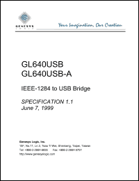 datasheet for GL640USB by 