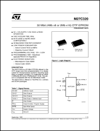 datasheet for M27C320 by SGS-Thomson Microelectronics