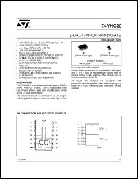 datasheet for 74VHC20 by SGS-Thomson Microelectronics