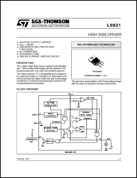 datasheet for L9821 by SGS-Thomson Microelectronics