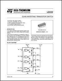 datasheet for L9222 by SGS-Thomson Microelectronics