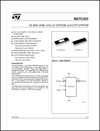 datasheet for M27C322 by SGS-Thomson Microelectronics