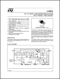 datasheet for L4923 by SGS-Thomson Microelectronics