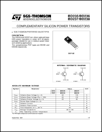 datasheet for BD235 by SGS-Thomson Microelectronics