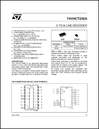 datasheet for 74VHCT238A by SGS-Thomson Microelectronics