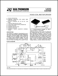 datasheet for L6243 by SGS-Thomson Microelectronics