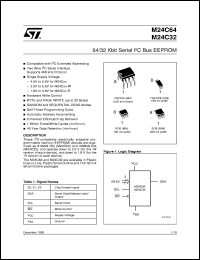 datasheet for M24C32-BN3 by SGS-Thomson Microelectronics