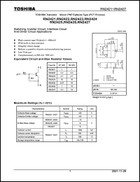 datasheet for RN2427 by Toshiba